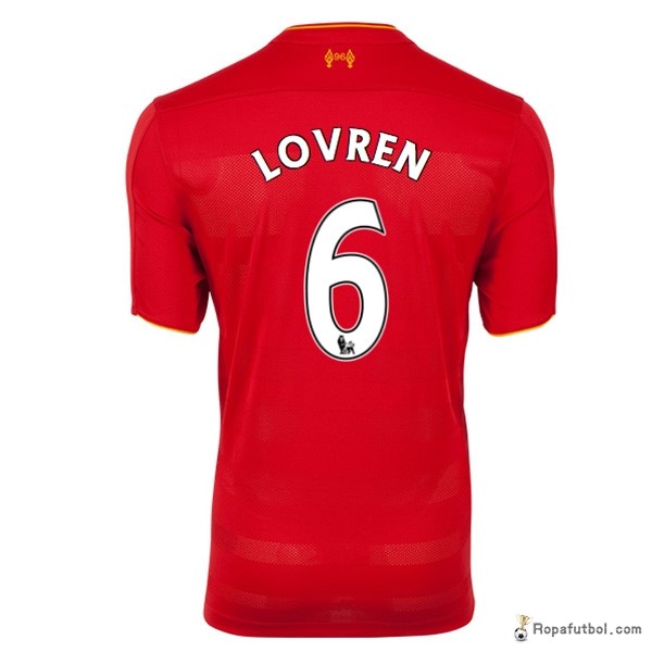 Camiseta Liverpool Replica Primera Ropa Lovren 2016/17 Rojo